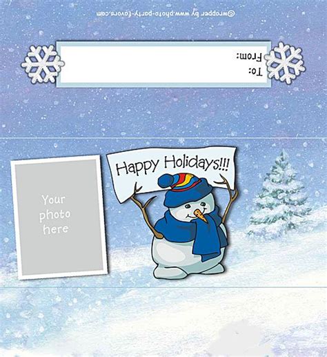 Happy Holidays Candy Bar