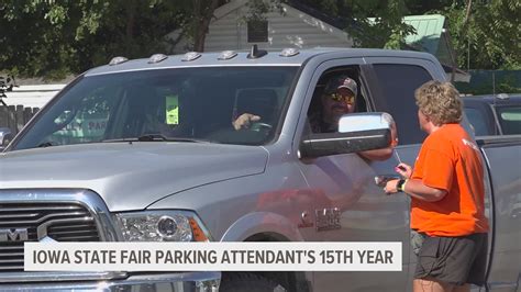 Iowa State Fair parking attendant celebrates 15 years at the fair ...