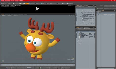 3D model GoGoRiki Moose Character Happy Pose | 3D Molier International