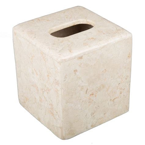 Creative Home Natural Champagne Marble Tissue Box Cover Holder: Amazon ...