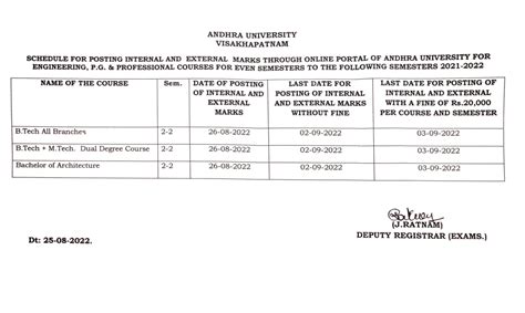 Andhra University Examination Computerization System & Certificate ...