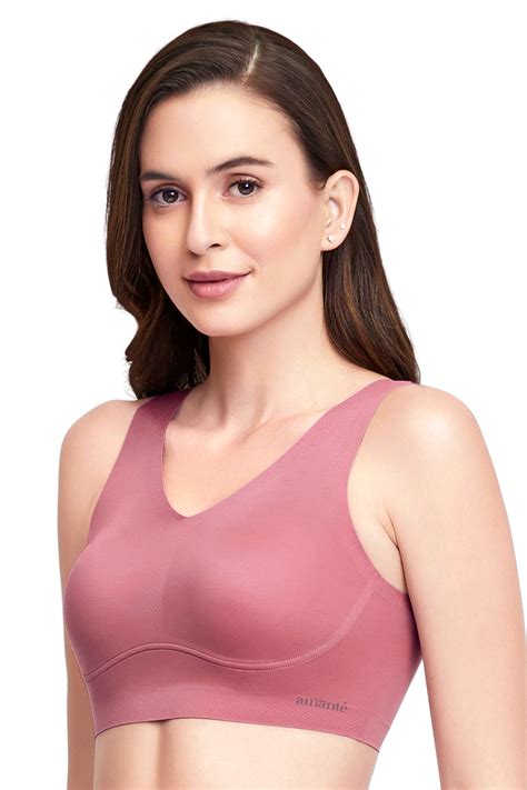 Buy Skins V-Neck Bra - Mellow Mauve | amanté