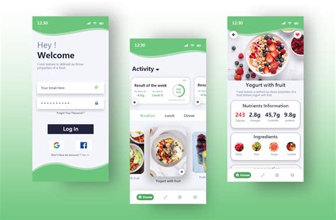 Diet App Ui Design :: Behance