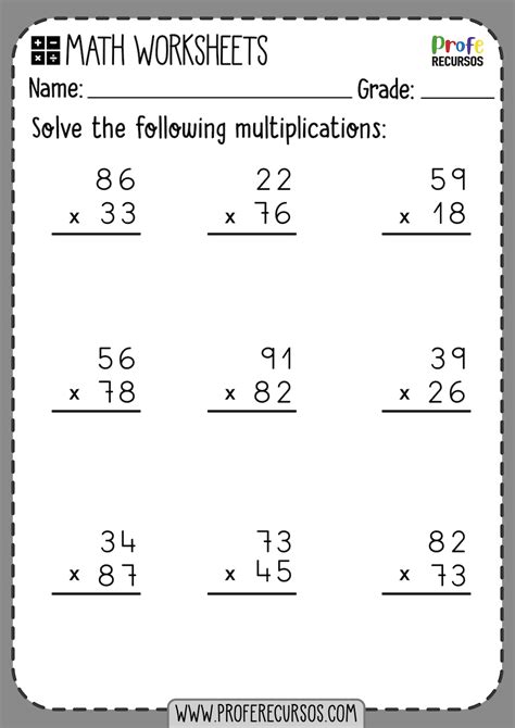 Image result for Math Multiply 2-Digit