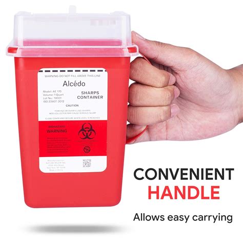 Buy Sharps Container for Home Use and Professional 1 Quart (3-Pack) by ...