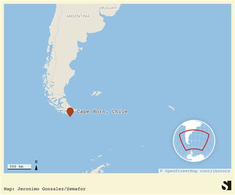 Cape Horn On World Map Historic Map : World Atlas Map, Cape Horn,