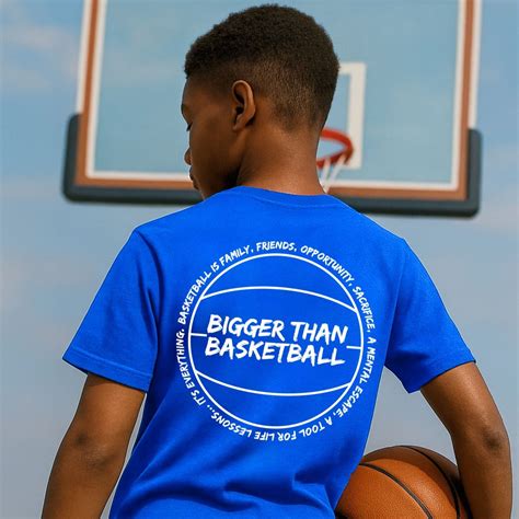 Beyond Basketball - T-Shirt - Blue – Bigger Than Basketball