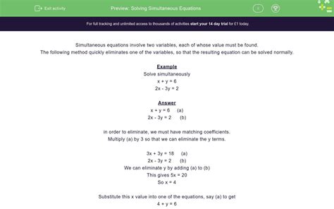 Image result for Simultaneous Equation Involving Solving Problems