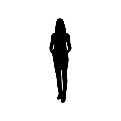 Woman Standing Silhouette Png