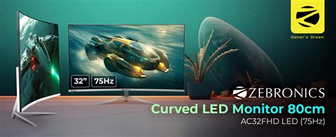 Amazon.in: Buy ZEBRONICS AC32FHD LED Curved 75Hz 80Cm (32") (81.28 Cm ...