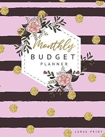 Buy Monthly Budget Planner Large Print: For Weekly and Monthly Inside ...