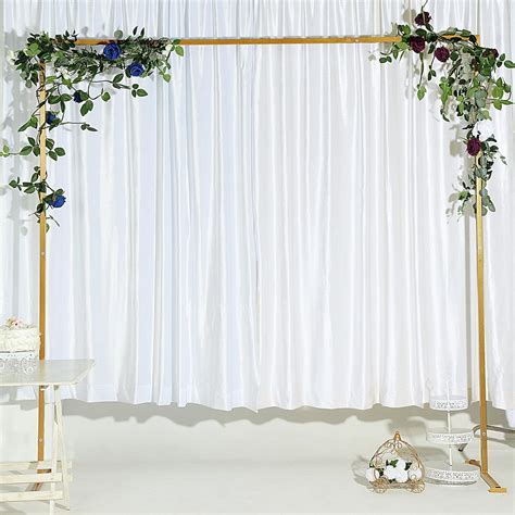 BalsaCircle 8 feet Gold Metal Square Backdrop Stand India | Ubuy