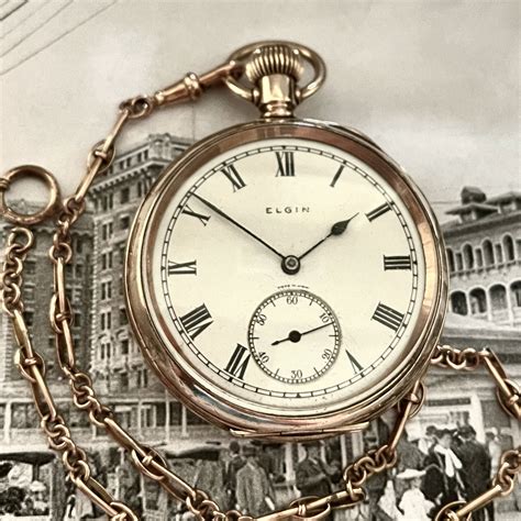 ELGIN POCKET WATCH AND CHAIN - Ashton-Blakey Vintage Watches