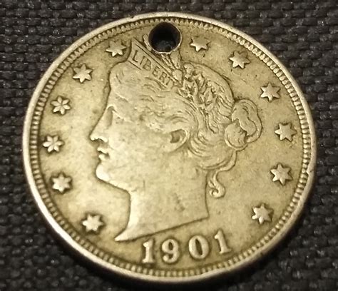 Liberty Head Nickel 1901, Nickel, Liberty Head (V Nickel) (1883-1913 ...