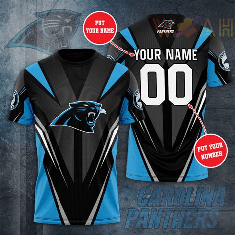 Carolina Panthers 3D T-shirt - Hearthtops Store