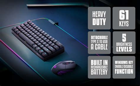 Amazon.in: Buy Zebronics ZEB-MAX NINJA 61 keys wireless mechanical ...