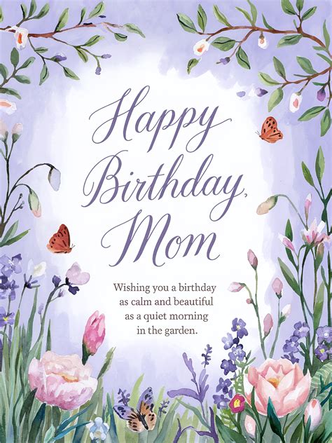 Free Download Happy Birthday Mom Card Design