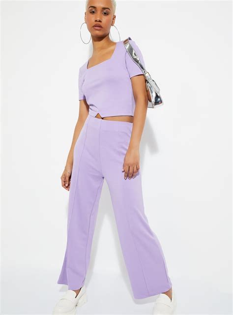 Buy URB_N Women Crop Top with Notched Hem Online at just Rs. 499.0 ...