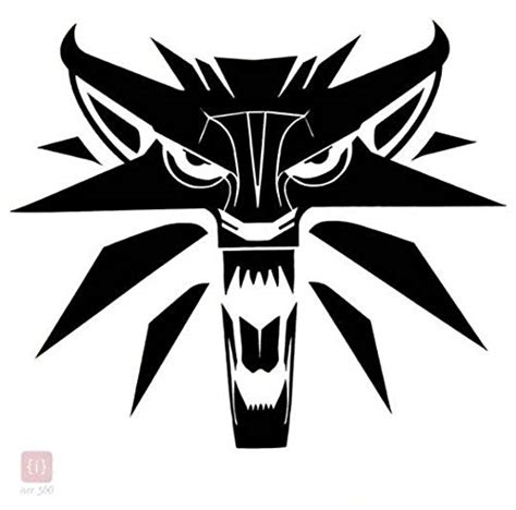 ISEE 360®Creative Car Styling Decal The Witcher Wolf Medallion Vinyl ...