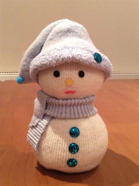 Handmade sock snowman | Snowman crafts diy, Sock snowman craft, Sock crafts