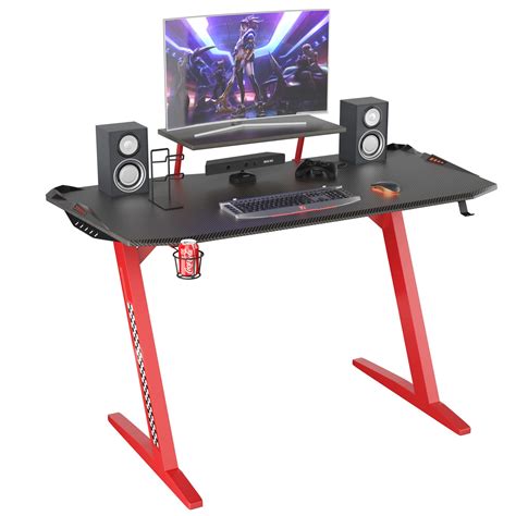 Buy Gaming Desk, 47" Z Shaped Computer Gaming Desk, Gamer Tables Pro ...