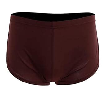 Buy MYADDICTION Men's Side Split Solid Briefs Bulge Pouch Boxers ...
