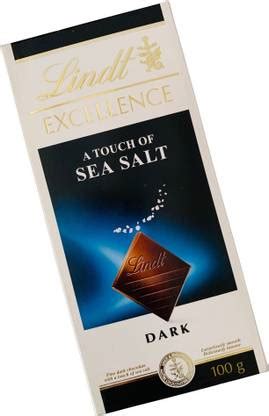 LINDT Excellence A Touch Of Sea Salt Dark Chocolate 100 g Bars Price in ...