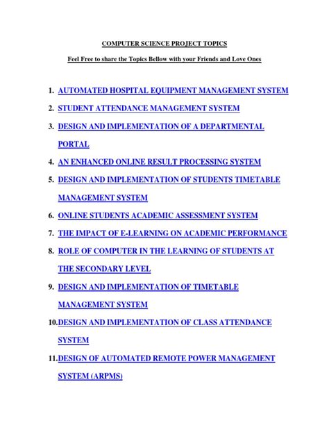 Project Topic Ideas for Computer Science 的图像结果