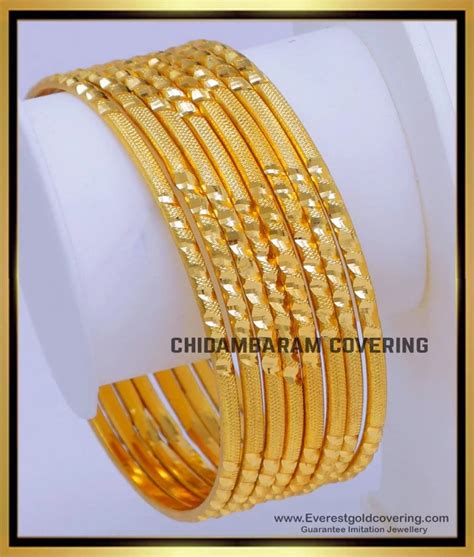 Buy Bridal Wear Gold Bangles Design 8 Pieces Set Bangles