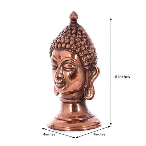 Metal Buddha Statue | Metal Buddha Head Statue Online - eCraftIndia Online