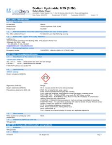 Sodium Hydroxide MSDS