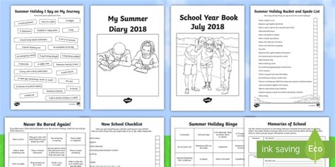 KS2 Leavers Transition and Summer Holidays Activity Pack