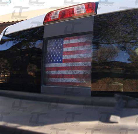 Buy Decal Concepts Silverado/Sierra American Rear Window See Through ...