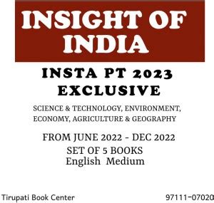 INSIGHT IAS INSTA PT 2023 EXCLUSIVE SCIENCE & TECHNOLOGY, ENVIRONMENT ...