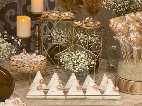 Chocolate Decorations for a Wedding Table