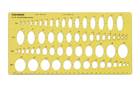 Traceease Geometric Drafting Ellipse Template Drawing Stencil ...