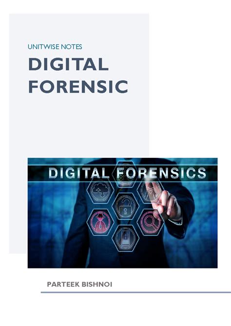 Digital Forensics Unitwise Notes: Challenges, Evidence, and ...