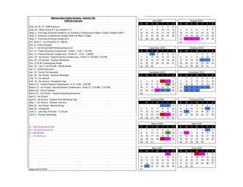 Melrose Area Public Schools Calendar 25-26 Revised [PDF] - EduCounty