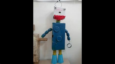 ROBOT CREATIVI CON MATERIALI DI RECUPERO   YouTube