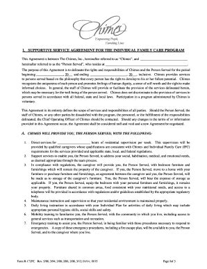 Fillable Online R-17 IFC Supportive Service Agreement for the IFC ...