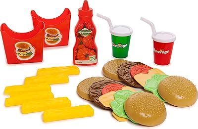 Toy Chef Fast Food Meal Playset, Pretend Play India | Ubuy