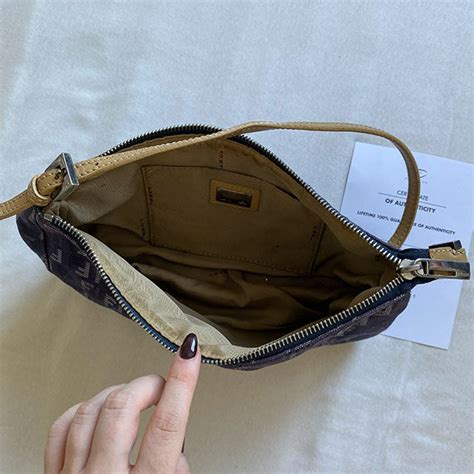 Vintage fendi on sale zucca shoulder bag