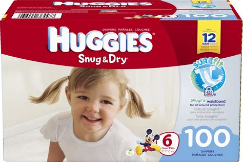Amazon.com: Huggies Snug & Dry Disposable Baby Diapers, Size 2, 180 ...