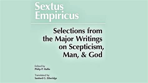 சிந்தனை வெளியைக் காட்டும் சாளரங்கள் - 1 | செக்ஸ்டஸ் எம்பிரிகஸ்: ஐயமே ...