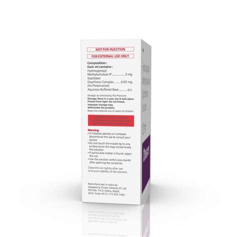 Otears 3 MG Ophthalmic Solution (10): Uses, Side Effects, Price ...