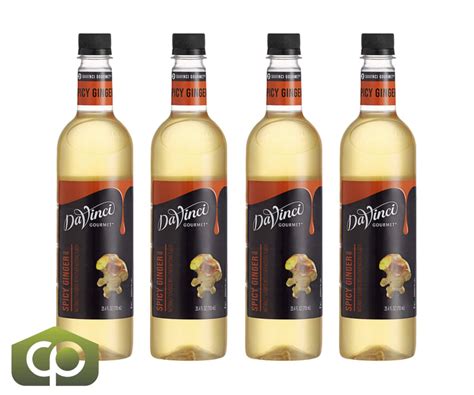 DaVinci Gourmet Classic Sweet and Spiced Ginger Flavoring Syrup 750 mL