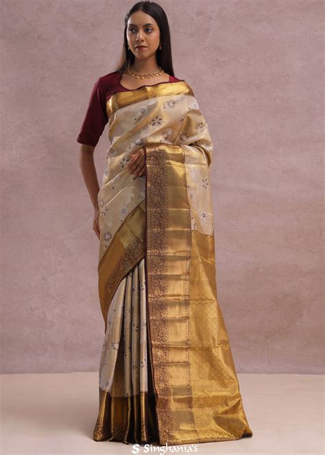 Buy Kanjivaram Tissue Silk Sarees Online | Singhania's