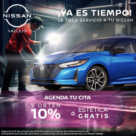 Nissan Vallejo promociones de servicio y partes
