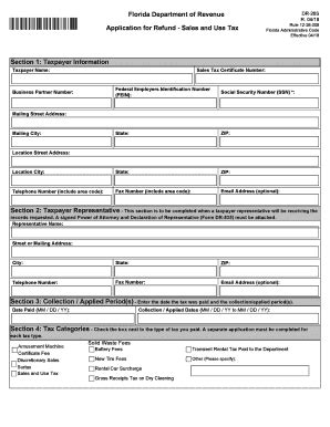 Fillable Online Form DR5 - Florida Department of Revenue Fax Email ...