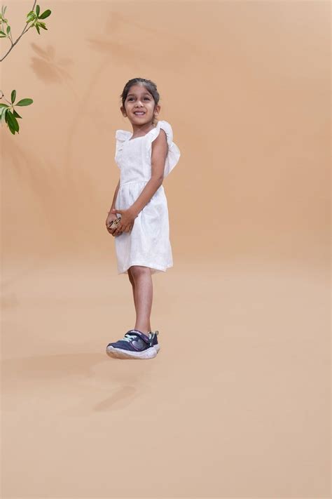 Pure White Above Knee Length Dress – Funny Bones Clothings